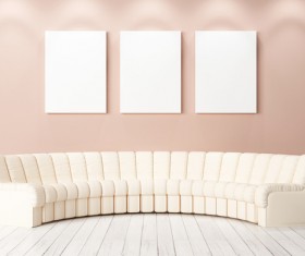 Living room sofa Stock Photo