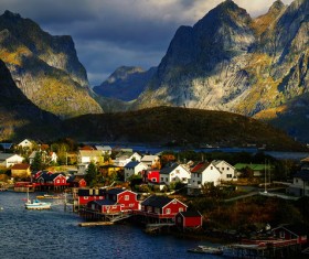 Lofoten after the rain Stock Photo