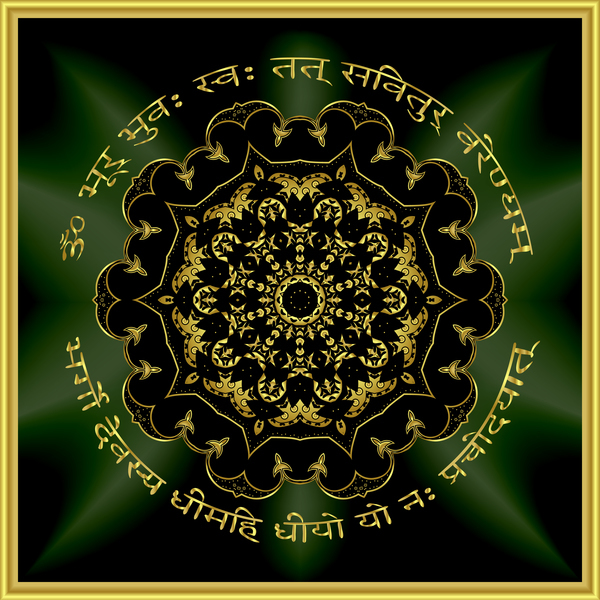 Mandala golden pattern decor vector 10
