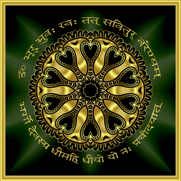 Mandala golden pattern decor vector 11