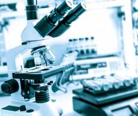 Medical Microscope Medical Equipment Stock Photo