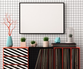 Memphis-style interior decoration Stock Photo 22