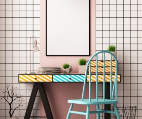 Memphis-style interior decoration Stock Photo 30