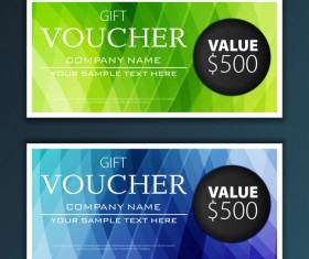 Modern gift voucher template vector 10