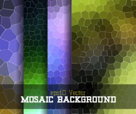 Mosaic background shining vector