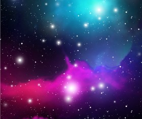 Mysterious space background art vectors 02