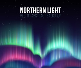 Northern light vector abstract backdrop vector 01
