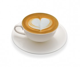 Ornamental art and taste of both latte coffee 07