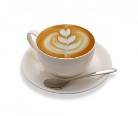 Ornamental art and taste of both latte coffee 08