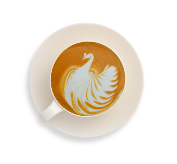 Ornamental art and taste of both latte coffee 10