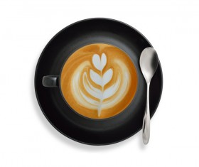 Ornamental art and taste of both latte coffee 15