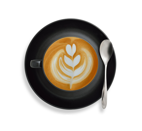 Ornamental art and taste of both latte coffee 15