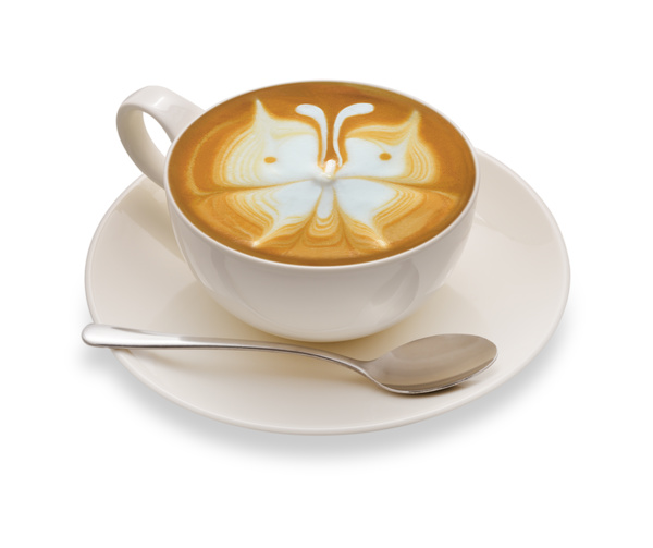 Ornamental art and taste of both latte coffee 16