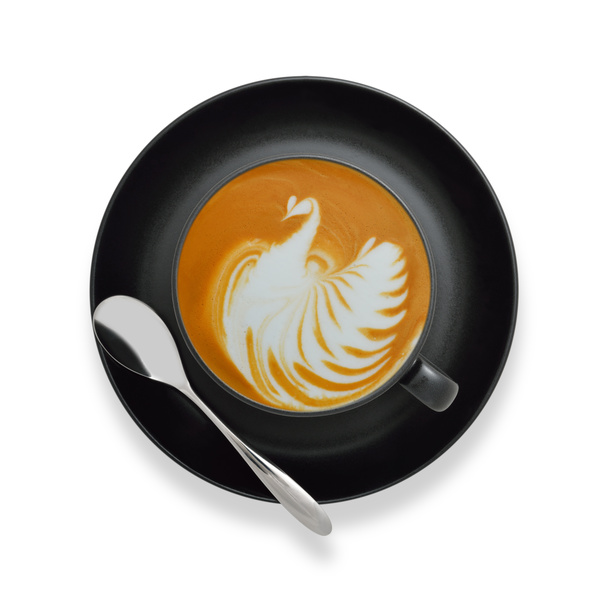 Ornamental art and taste of both latte coffee 17