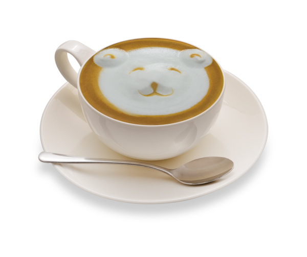 Ornamental art and taste of both latte coffee 18