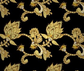 Ornaments golden luxury design vectors 01