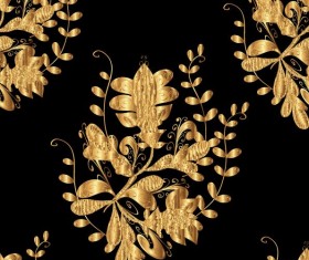 Ornaments golden luxury design vectors 03
