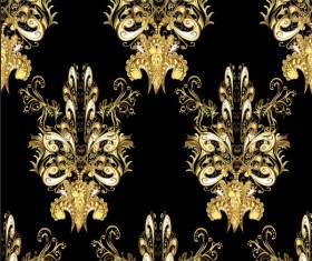 Ornaments golden luxury design vectors 04