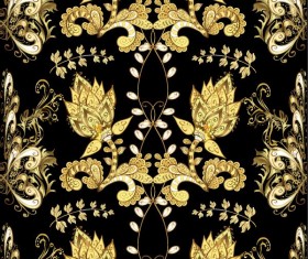 Ornaments golden luxury design vectors 05