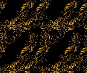 Ornaments golden luxury design vectors 07