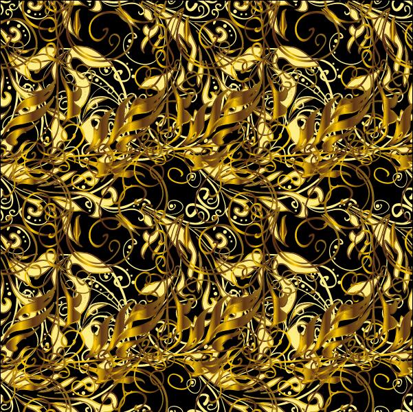 Ornaments golden luxury design vectors 08