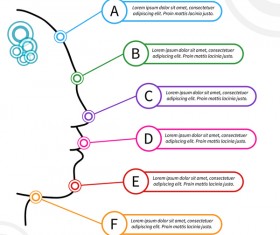 People head infographic template vectors design 01
