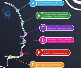 People head infographic template vectors design 03