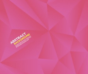 Pink polygon abstract background vector