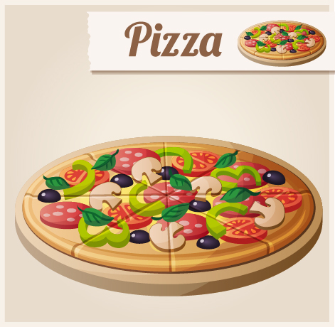 Pizza vector design