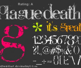 Plague Death Font