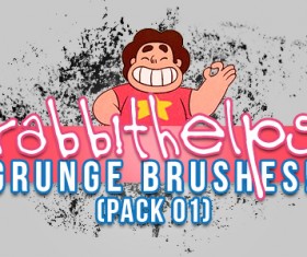 Rabbithelps grunge photoshop brushes