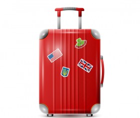 Red Trolley case vector