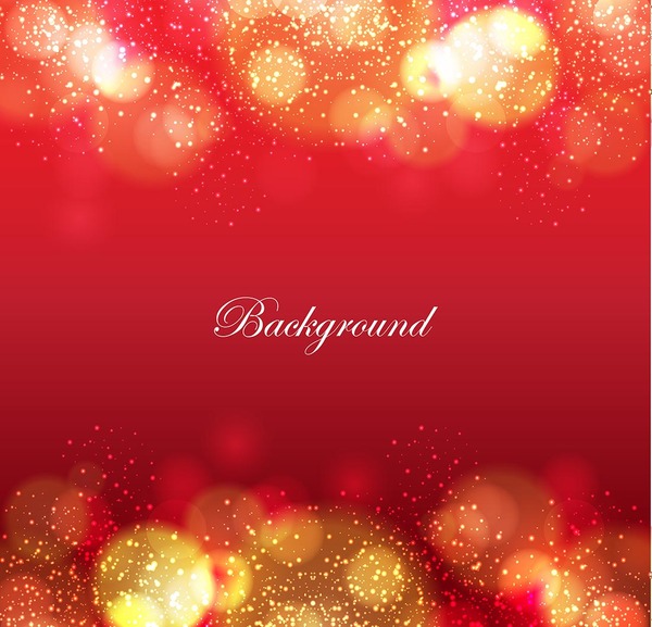 Red background with golden halation vector