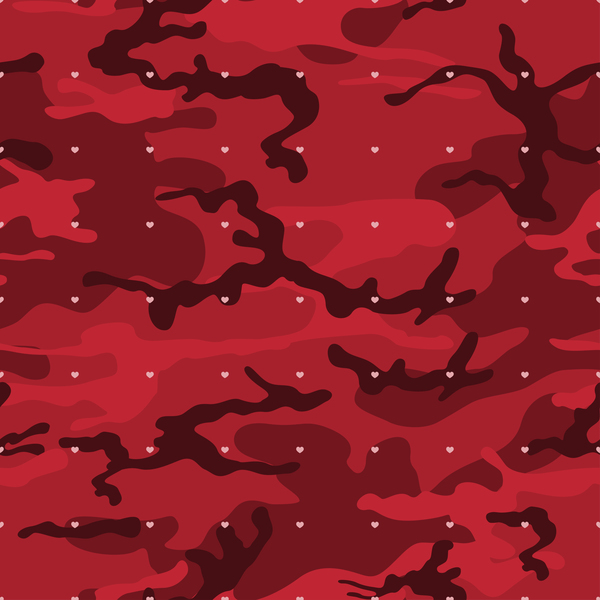 Red camouflage pattern seamless vector