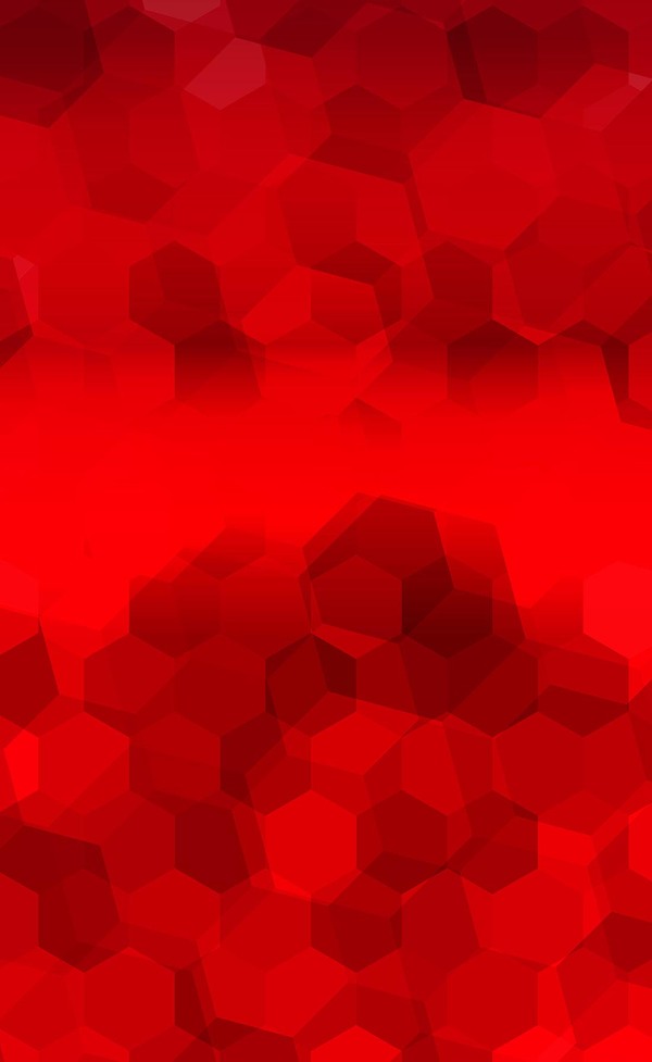 Red gradient backgrounds with hexagon vector