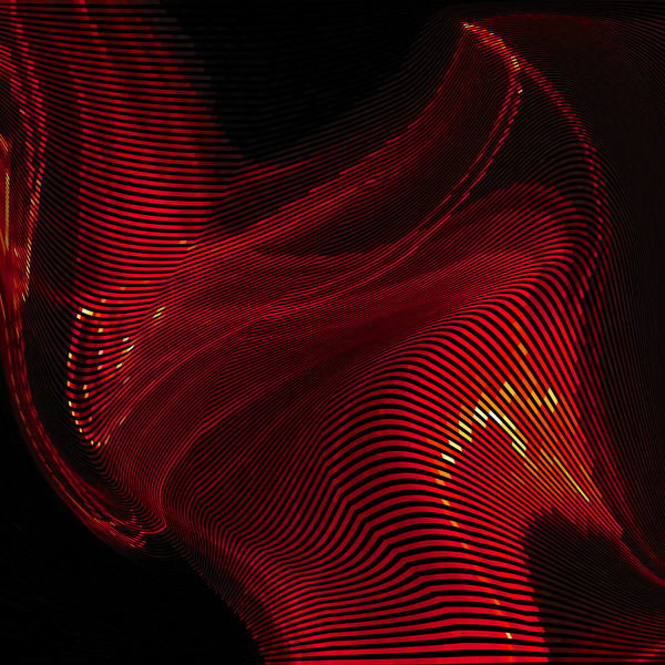 Red warp wave backgrounds vector