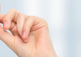 Remove the braces Stock Photo