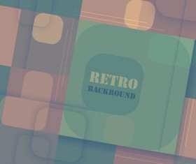 Retro business background template vector 01