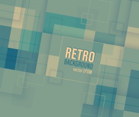 Retro business background template vector 02