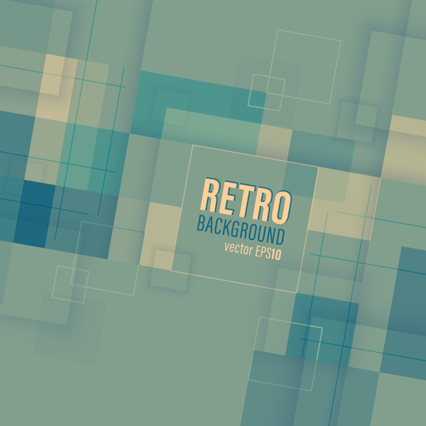 Retro business background template vector 02