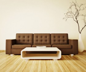 Simple home furnishings Stock Photo