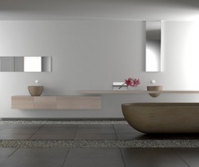 Small size bathroom decoration effect HD picture 01