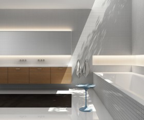 Small size bathroom decoration effect HD picture 04