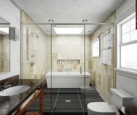 Small size bathroom decoration effect HD picture 07