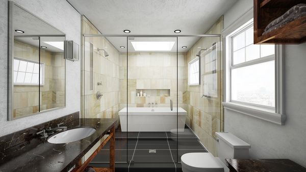 Small size bathroom decoration effect HD picture 07