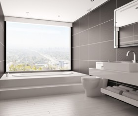 Small size bathroom decoration effect HD picture 08