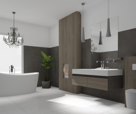 Small size bathroom decoration effect HD picture 09