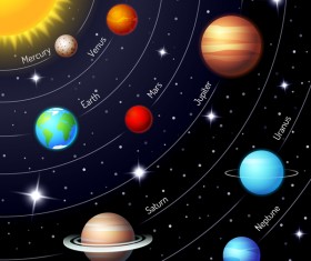 Space infographic template vectors material 02