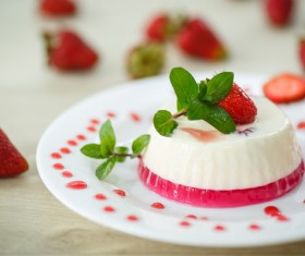 Strawberry dessert Stock Photo