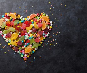 Sweets on a black background Stock Photo 05